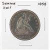 Image 1 : 1858 Seated Liberty Half Dollar Coin