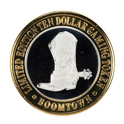 .999 Fine Silver Boomtown Reno, Nevada $10 Limited Edition Gaming Token