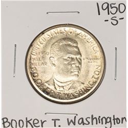 1950-S Booker T. Washington Commemorative Half Dollar Coin