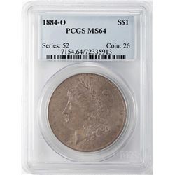 1884-O $1 Morgan Silver Dollar Coin PCGS MS64