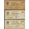 Image 1 : Lot of (3) 1933 Gorton-Pew Fisheries Co., LTD Massachusetts Depression Scrip Notes