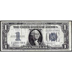 1934 $1 Funnyback Silver Certificate Note