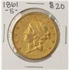 Image 1 : 1861-S $20 Liberty Head Double Eagle Gold Coin