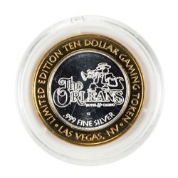.999 Silver The Orleans Hotel & Casino Las Vegas, NV $10 Limited Edition Gaming Token