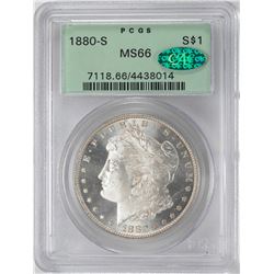 1880-S $1 Morgan Silver Dollar Coin PCGS MS66 CAC