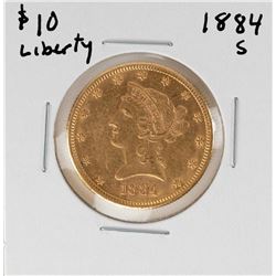 1884-S $10 Liberty Head Eagle Gold Coin