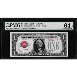 1928 $1 Legal Tender Note Fr.1500 PMG Choice Uncirculated 64EPQ