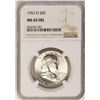 Image 1 : 1953-D Franklin Half Dollar Coin NGC MS65FBL