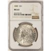 Image 1 : 1880 $1 Morgan Silver Dollar Coin NGC MS63