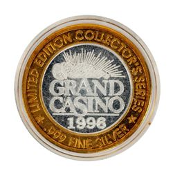 .999 Fine Silver Grand Casino $10 Limited Edition Gaming Token