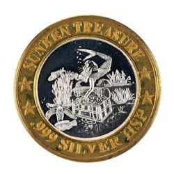 .999 Fine Silver Sunken Treasure Luxury Cruise $10 Limited Edition Gaming Token