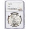 Image 1 : 1928-S $1 Peace Silver Dollar Coin NGC MS61