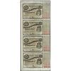 Image 1 : Uncut Sheet of (4) State of Louisiana Baby Bond Obsolete Notes