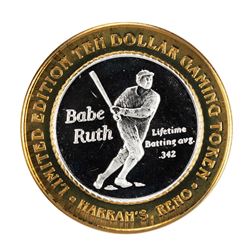 .999 Silver Harrahs Casino Reno Nevada $10 Casino Limited Edition Gaming Token