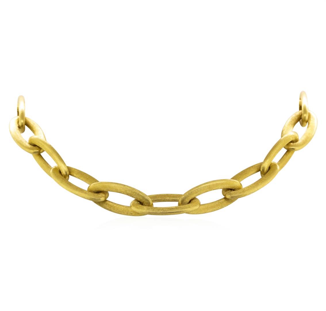 18kt oval link chain 16 inches
