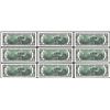 Image 2 : Lot of (9) Consecutive 1995 $2 Federal Reseve Star Notes Atlanta