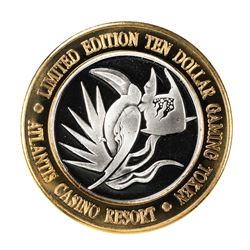 .999 Fine Silver Atlantis Casino & Resort Reno, NV $10 Limited Edition Gaming Token