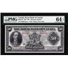 Image 1 : 1927 $50 Royal Bank of Canada Montreal PMG Choice Uncirculated 64EPQ