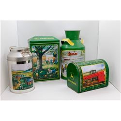 Various John Deere tins
