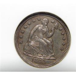 1843 SEATED LIBERTY HALF DIME
