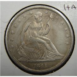 1841 SEATED LIBERTY HALF DOLLAR