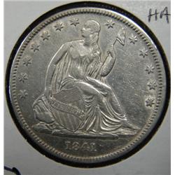 1841-O SEATED LIBERTY HALF DOLLAR