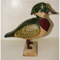 BEN ANNIS STANDING WOOD DUCK DECOY