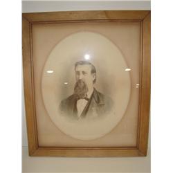 ANTIQUE PORTRAIT OF CIVIL WAR VETERAN