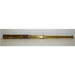 LATE 19TH CENTURY BRASS TELESCOPE