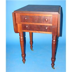 CHERRY TWO DRAWER WORK TABLE