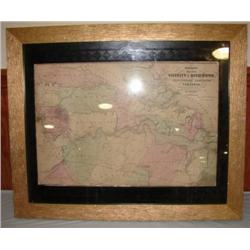 FRAMED CIVIL WAR MAP