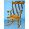 Image 1 : MUSTARD PAINTED WINDSOR ROCKER
