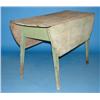 Image 1 : PRIMITIVE GREEN PAINTED FARM TABLE