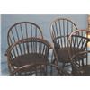 Image 3 : SET OF 4 WINDSOR STYLE ARM CHAIRS