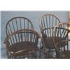 Image 3 : SET OF 4 WINDSOR STYLE ARM CHAIRS