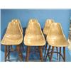 Image 2 : SET OF 6 ART MODERN BAR STOOLS