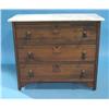 Image 1 : VICTORIAN WALNUT MARBLE TOP CHEST