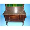 Image 2 : SMALL ENGLISH OAK MARBLE TOP SIDEBOARD