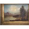Image 3 : EARLY LANDSCAPE OIL ON CANVAS PAINTING