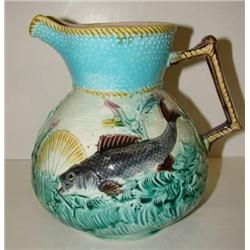 MAJOLICA WATER PITCHER
