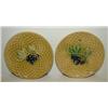 Image 1 : PAIR OF MAJOLICA BUTTER PATS
