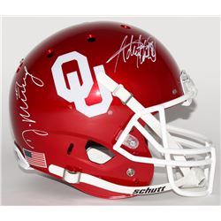 DeMarco Murray  Adrian Peterson Signed Oklahoma Sooners Full-Size Helmet (Radtke COA  Murray Hologra