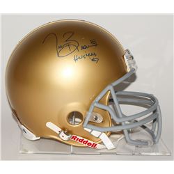 Tim Brown Signed Notre Dame Fighting Irish Full-Size Authentic Pro-Line Helmet Inscribed "Heisman '8