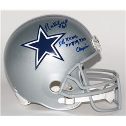 Nate Newton Signed Cowboys Full-Size Helmet Inscribed "SB XXVII, XXVIII, XXX Champions" (JSA COA)