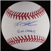 Image 1 : Kyle Schwarber Signed OML Baseball Inscribed "16 WS Champs" (MLB Hologram)
