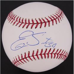 Ervin Santana Signed OML Baseball  (MLB Hologram)