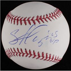 Salvador Perez Signed OML Baseball Inscribed "WS MVP" (MLB Hologram)