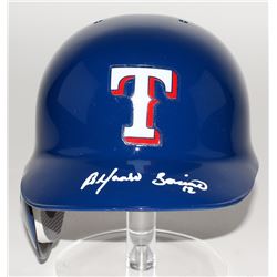 Alfonso Soriano Signed Rangers Full-Size Authentic Batting Helmet (JSA COA)