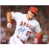 Image 1 : Mike Trout Signed Angels 8x10 Photo (MLB Hologram)