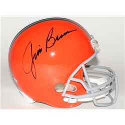 Jim Brown Signed Browns Full-Size Helmet (Fanatics Hologram)